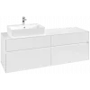 Villeroy & Boch Collaro Тумба под раковину, 4 выдвижных ящика, 1600 x 548 x 500 mm, Glossy White / Glossy White C13500DH