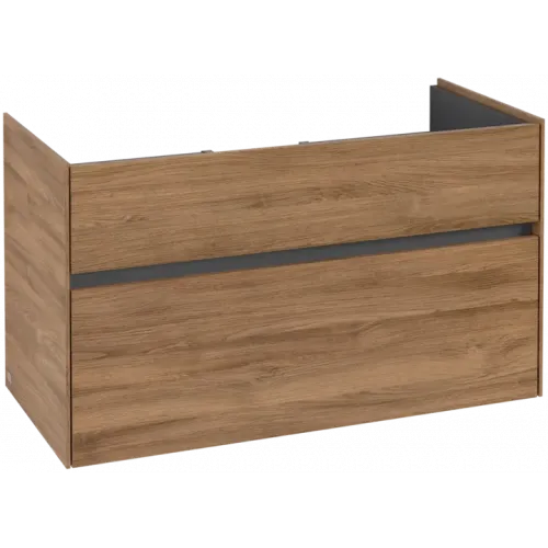 Villeroy & Boch Collaro Тумба под раковину, 2 выдвижных ящика, 954 x 546 x 444 mm, Oak Kansas C01100RH