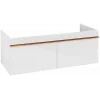 Villeroy & Boch Venticello Тумба под раковину, 2 выдвижных ящика, 1153 x 420 x 502 mm, Glossy White / Glossy White A93805DH