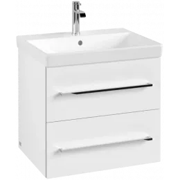 Villeroy & Boch Avento Тумба под раковину, 2 выдвижных ящика, 580 x 514 x 484 mm, Стекло белое A88900B4