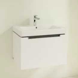 Villeroy & Boch Subway 2.0 Тумба под раковину, 1 выдвижной ящик, 637 x 420 x 454 mm, Glossy White A68810DH