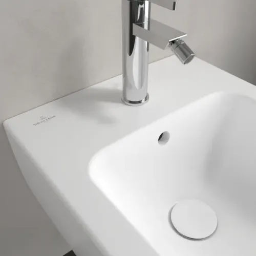 Villeroy & Boch Venticello Биде, настенный, 375 x 560 mm, Stone White CeramicPlus 441100RW