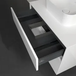 Villeroy & Boch Collaro Тумба под раковину, 2 выдвижных ящика, 800 x 548 x 500 mm, Glossy White / Glossy White C09300DH