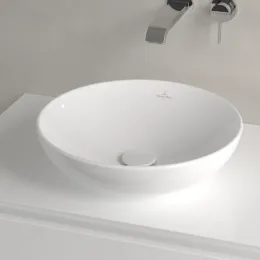 Villeroy & Boch Loop & Friends Раковина для установки на столешницу, 420 x 420 x 120 mm, Альпийский белый, без перелива 4A460101