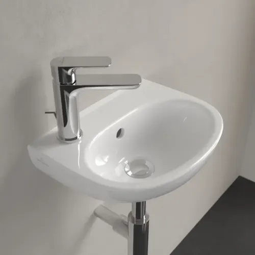 Villeroy & Boch O.novo Раковина компактная, 360 x 275 x 145 mm, Альпийский белый, с переливом 43403L01