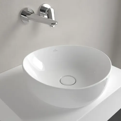 Villeroy & Boch Antao Раковина для установки на столешницу, 400 x 395 x 146 mm, Альпийский белый CeramicPlus, без перелива 4A7240R1