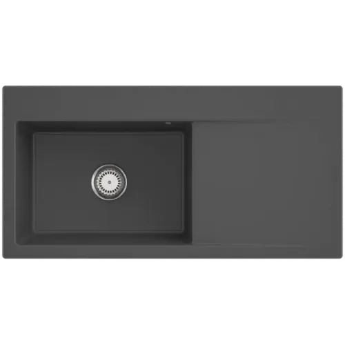 Villeroy & Boch Subway Style 60 Мойка, включая Комплект слива с ручным управлением, выкл Керамика, 1000 x 510 mm, Graphite CeramicPlus 336201i4