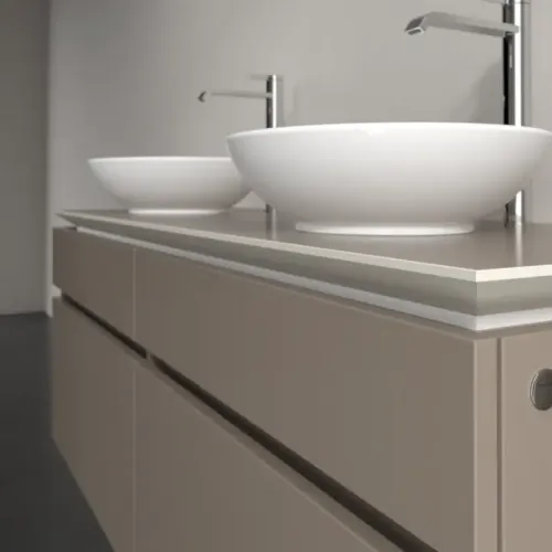 Villeroy & Boch Legato Тумба под раковину, 4 выдвижных ящика, 1400 x 550 x 500 mm, Truffle Grey / Truffle Grey B59200VG