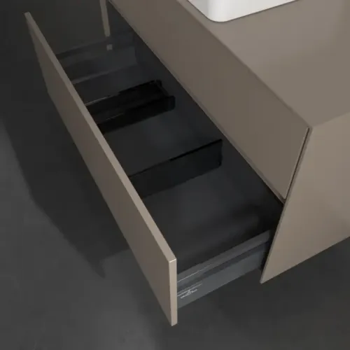 Villeroy & Boch Collaro Тумба под раковину, 2 выдвижных ящика, 1000 x 548 x 500 mm, Truffle Grey / Truffle Grey C03800VG