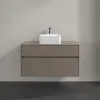 Villeroy & Boch Collaro Тумба под раковину, 2 выдвижных ящика, 1000 x 548 x 500 mm, Truffle Grey / Truffle Grey C03800VG