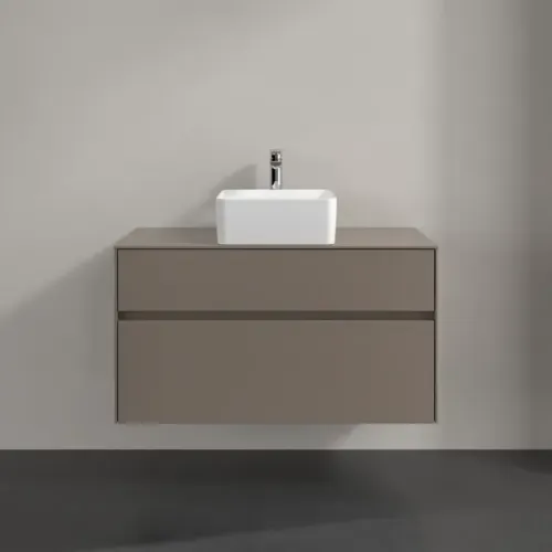 Villeroy & Boch Collaro Тумба под раковину, 2 выдвижных ящика, 1000 x 548 x 500 mm, Truffle Grey / Truffle Grey C03800VG