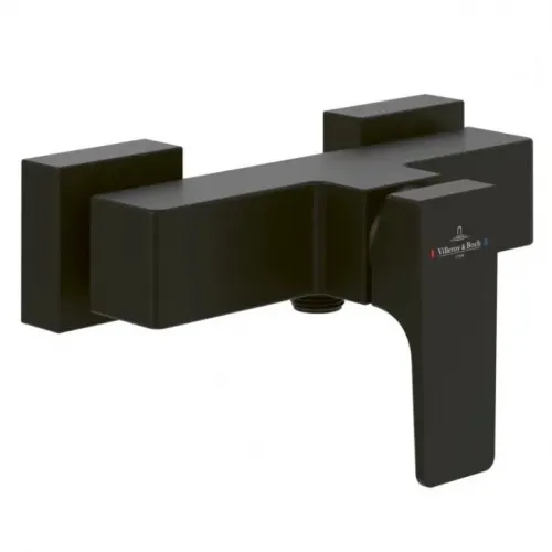 Смеситель Villeroy & Boch Architectura Square TVS125001000K5 для душа, черный матовый TVS125001000K5