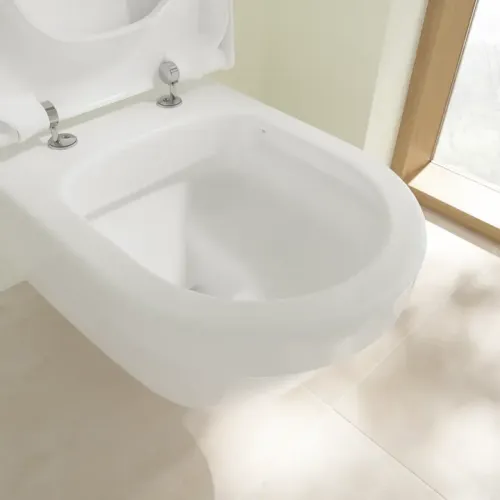 Villeroy & Boch ViCare Унитаз с открытым смывным краем ViCare, настенный, Альпийский белый 5649R001