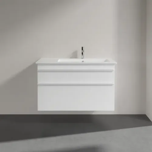 Villeroy & Boch Venticello Тумба под раковину, 2 выдвижных ящика, 953 x 590 x 502 mm, Glossy White / Glossy White A92802DH