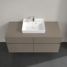 Villeroy & Boch Collaro Тумба под раковину, с подсветкой, 4 выдвижных ящика, 1200 x 548 x 500 mm, Truffle Grey / Truffle Grey C070B0VG