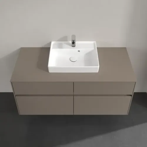 Villeroy & Boch Collaro Тумба под раковину, с подсветкой, 4 выдвижных ящика, 1200 x 548 x 500 mm, Truffle Grey / Truffle Grey C070B0VG