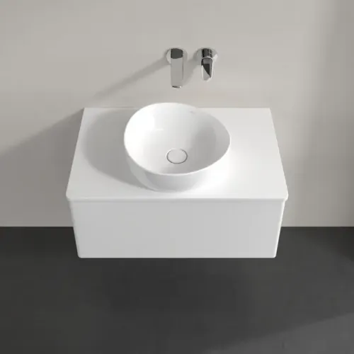 Villeroy & Boch Antao Тумба под раковину, с подсветкой, 1 выдвижной ящик, 800 x 360 x 500 mm, лицевая поверхность без текстурированной отделки, Glossy White Lacquer / Glossy White Lacquer L30010GF