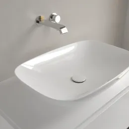 Villeroy & Boch Loop & Friends Раковина для установки на столешницу, 620 x 420 x 120 mm, Альпийский белый, с переливом 4A500001