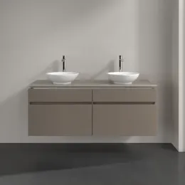 Villeroy & Boch Legato Тумба под раковину, 4 выдвижных ящика, 1400 x 550 x 500 mm, Truffle Grey / Truffle Grey B59200VG