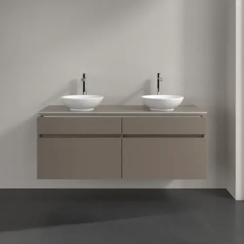 Villeroy & Boch Legato Тумба под раковину, 4 выдвижных ящика, 1400 x 550 x 500 mm, Truffle Grey / Truffle Grey B59200VG