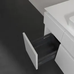 Villeroy & Boch Legato Тумба под раковину, с подсветкой, 5 выдвижных ящиков, 1200 x 550 x 500 mm, Glossy White / Glossy White B683L0DH