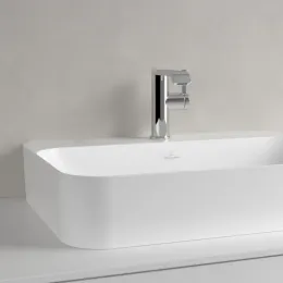 Villeroy & Boch Finion Раковина для установки на столешницу, 600 x 445 x 115 mm, Stone White CeramicPlus, без перелива 414261RW
