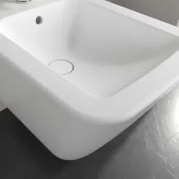 Villeroy & Boch Finion Биде, настенный, 375 x 320 mm, Stone White CeramicPlus 446500RW