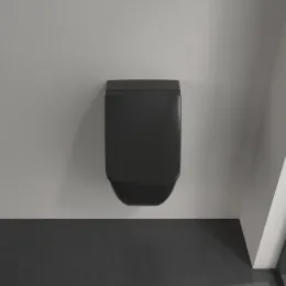 Villeroy & Boch Venticello Писсуар, с отверстиями для крепежа крышки, Скрытый подвод воды, 285 x 320 mm, Ebony CeramicPlus 5504R1S5