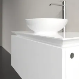 Villeroy & Boch Legato Тумба под раковину, 1 выдвижной ящик, 800 x 380 x 500 mm, Glossy White / Glossy White B56900DH