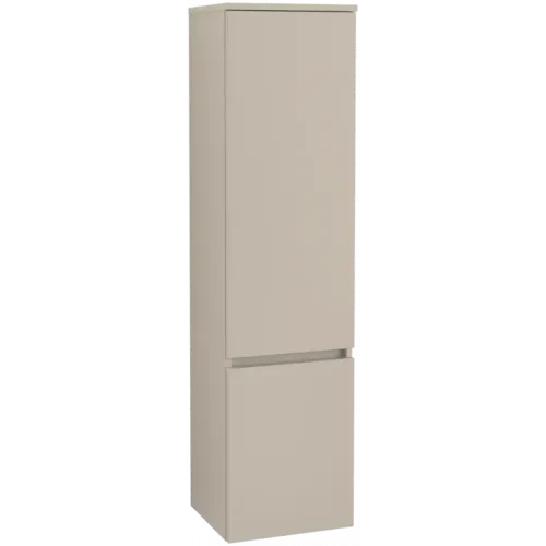 Villeroy & Boch Legato Шкаф-пенал, 2 двери, 400 x 1550 x 350 mm, Soft Grey / Soft Grey B73000VK