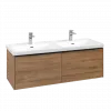 Villeroy & Boch Subway 3.0 Тумба под раковину, 2 выдвижных ящика, 1272 x 429 x 478 mm, Oak Kansas C56701RH