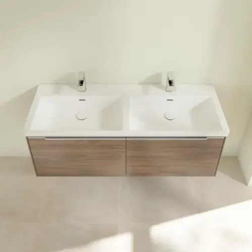 Villeroy & Boch Subway 3.0 Тумба под раковину, 2 выдвижных ящика, 1272 x 429 x 478 mm, Arizona Oak C56700VH