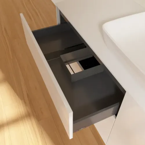 Villeroy & Boch Finion Тумба под раковину, 4 выдвижных ящика, 1600 x 603 x 501 mm, Glossy White Lacquer F85100GF