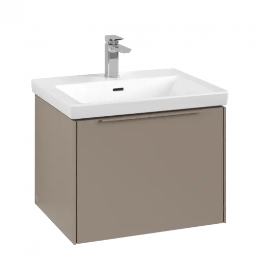 Villeroy & Boch Subway 3.0 Тумба под раковину, с подсветкой, 1 выдвижной ящик, 572 x 429 x 478 mm, Taupe C577L2VM