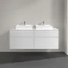 Villeroy & Boch Collaro Тумба под раковину, с подсветкой, 4 выдвижных ящика, 1400 x 548 x 500 mm, Glossy White / Glossy White C076B0DH