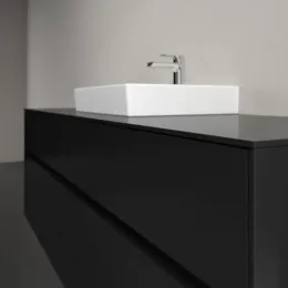 Villeroy & Boch Collaro Тумба под раковину, с подсветкой, 4 выдвижных ящика, 1600 x 548 x 500 mm, Black Matt Lacquer / Black Matt Lacquer C077B0PD