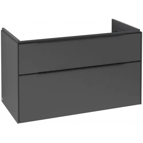Villeroy & Boch Subway 3.0 Тумба под раковину, 2 выдвижных ящика, 973 x 576 x 478 mm, Graphite C57001VR