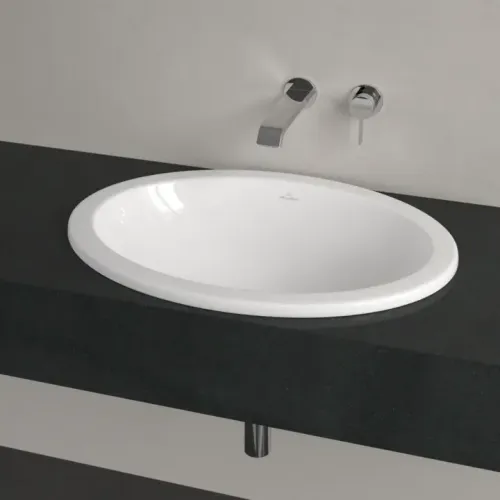 Villeroy & Boch Loop & Friends Встраиваемая раковина, 660 x 470 x 230 mm, Альпийский белый CeramicPlus, с переливом, нешлифованный, 615530R1