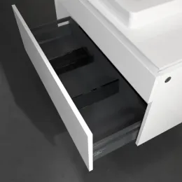 Villeroy & Boch Legato Тумба под раковину, с подсветкой, 2 выдвижных ящика, 1000 x 550 x 500 mm, Glossy White / Glossy White B681L0DH