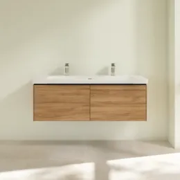 Villeroy & Boch Subway 3.0 Тумба под раковину, 2 выдвижных ящика, 1272 x 429 x 478 mm, Oak Kansas C60101RH