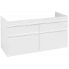 Villeroy & Boch Venticello Тумба под раковину, 4 выдвижных ящика, 1153 x 590 x 502 mm, Glossy White / Glossy White A92902DH