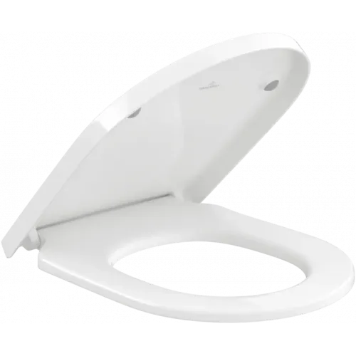Villeroy & Boch Subway 3.0 Сиденье с крышкой для унитаза, с функцией автоматического опускания (SoftClosing), со снимаемым сиденьем (QuickRelease), Альпийский белый 8M42S101