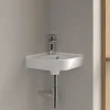 Villeroy & Boch O.novo Угловая раковина, 400 x 320 x 145 mm, Альпийский белый CeramicPlus, с переливом, нешлифованный 731032R1