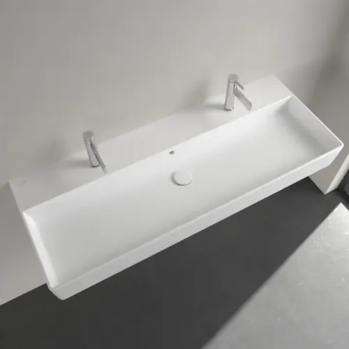 Villeroy & Boch Memento 2.0 Pаковина, 1200 x 470 x 150 mm, Stone White CeramicPlus, с переливом, шлифованный 4A22CKRW