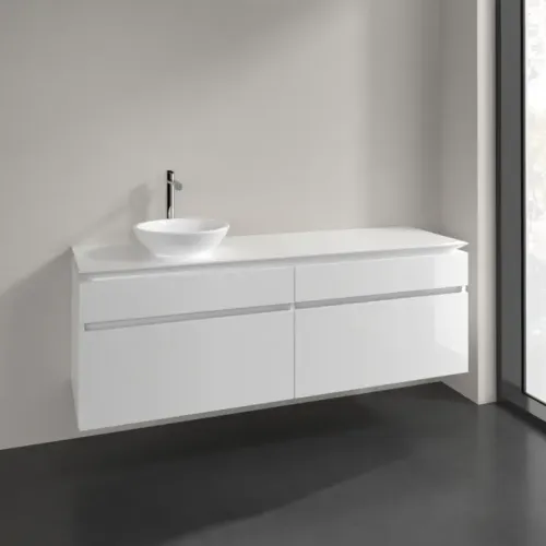 Villeroy & Boch Legato Тумба под раковину, 4 выдвижных ящика, 1600 x 550 x 500 mm, Glossy White / Glossy White B59600DH