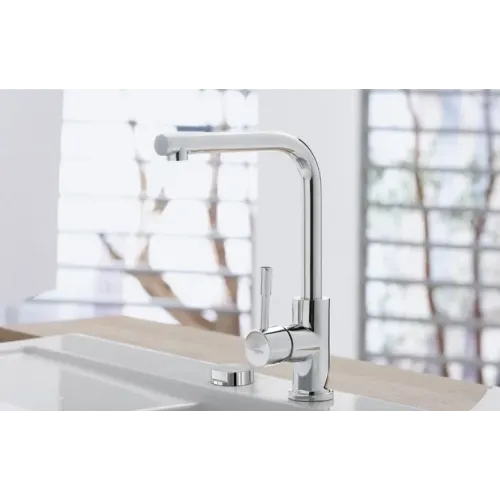 Villeroy & Boch Modern Steel Low pressure Однорычажный смеситель для мойки Однорычажный смеситель для мойки, выкл Нержавеющая сталь, Сплошная нержавеющая сталь 966811LC