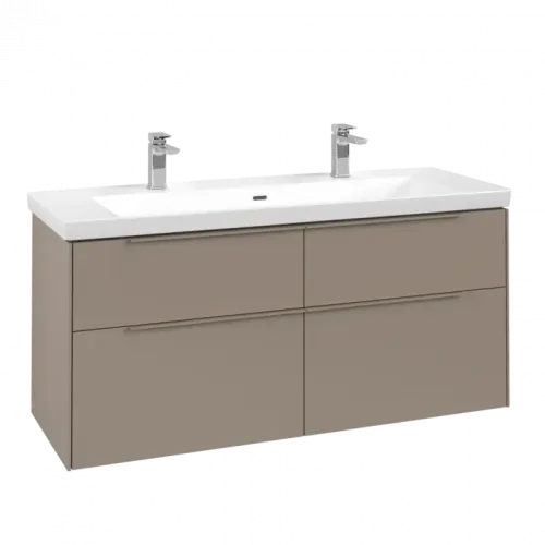 Villeroy & Boch Subway 3.0 Тумба под раковину, 4 выдвижных ящика, 1272 x 576 x 478 mm, Taupe C60202VM