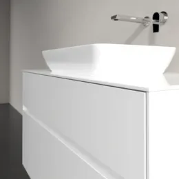 Villeroy & Boch Collaro Тумба под раковину, с подсветкой, 2 выдвижных ящика, 1000 x 548 x 500 mm, Glossy White / Glossy White C109B0DH