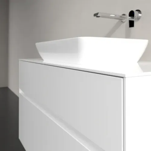 Villeroy & Boch Collaro Тумба под раковину, с подсветкой, 2 выдвижных ящика, 1000 x 548 x 500 mm, Glossy White / Glossy White C109B0DH