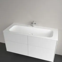 Villeroy & Boch Finion Pаковина для установки на тумбу, 1200 x 500 x 160 mm, Альпийский белый CeramicPlus, со скрытым переливом, нешлифованный 4164CBR1